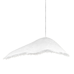 Подвесной светильник с асимметричным волнообразным абажуром и фактурной бахромой по краю Tactile Line варинант исполнения - 1 | Loft Concept в Барнауле