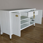 Комод-буфет Elsa Dreams White с открытыми полками   варинант исполнения - 6 | Loft Concept в Барнауле