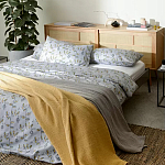 Постельное белье из сатина с рисунком 200х220 см Aurora Allure Sprout варинант исполнения - 3 | Loft Concept в Барнауле