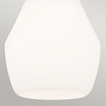 Подвесной светильник каплевидной формы с комбинированным плафоном из стали и белого матового стекла Kichler варинант исполнения - 5 | Loft Concept в Барнауле