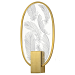 Бра с гравировкой на акриловом плафоне Gravyura Bronze варинант исполнения - 1 | Loft Concept в Барнауле