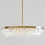 Люстра круглая с подвесками в форме стеклянных капель Glass Rain варинант исполнения - 1 | Loft Concept в Барнауле