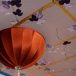 Обои ручная роспись Morning Glory Original colourway on shot slub silk варинант исполнения - 2 | Loft Concept в Барнауле