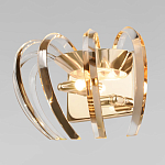 Бра золотого цвета с изогнутыми хрустальными элементами Radiant Ribbons варинант исполнения - 2 | Loft Concept в Барнауле