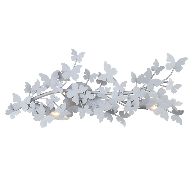 Бра оформленный в виде стаи бабочек Eternal Butterflies Серебряный Золотой в Барнауле | Loft Concept 