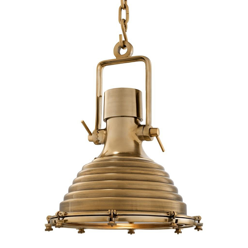 Люстра Lamp Maritime Brass Латунь Античная полированная Прозрачное Стекло в Барнауле | Loft Concept 