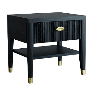 Прикроватная тумбочка с ящиком Elsa Dreams Black