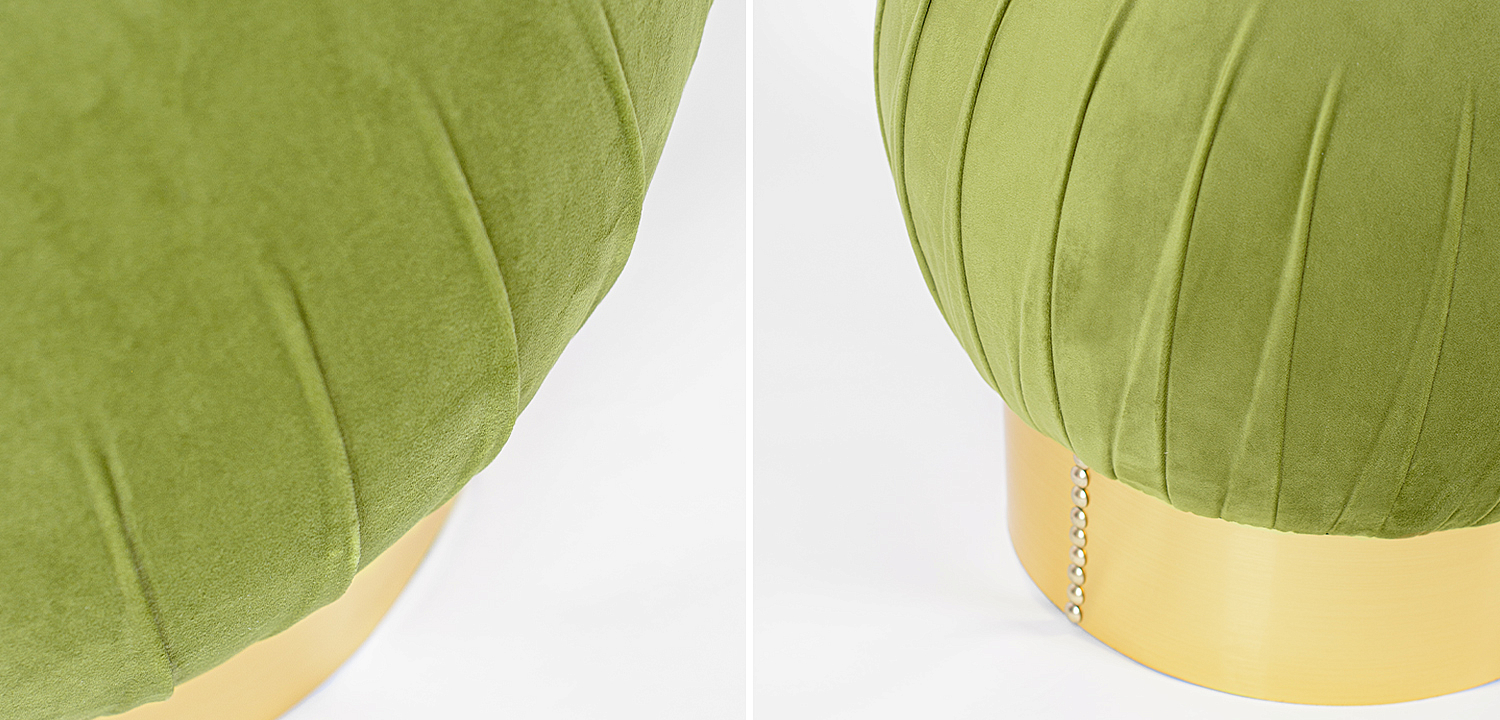 Оттоманка Art Deco Turban green Оттоманка Art Deco Turban green - Loft-Concept в Барнауле
