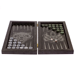 Подарочные нарды из натурального камня с гравировкой Backgammon from Stone варинант исполнения - 2 | Loft Concept в Барнауле