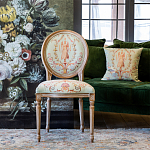 Стул из массива бука светло-зеленый с растительным орнаментом Raffael Angel Green Chair варинант исполнения - 7 | Loft Concept в Барнауле