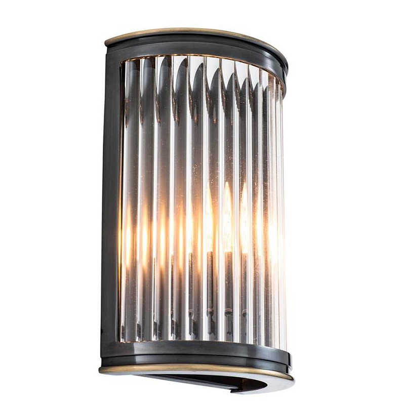 Бра Wall Lamp Alice Темная бронза Прозрачное Стекло Бра Wall Lamp Alice Темная бронза Прозрачное Стекло в Барнауле | Loft Concept