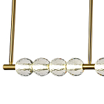 Линейная люстра Celestin Spheres Brass Linear Chandelier варинант исполнения - 2 | Loft Concept в Барнауле