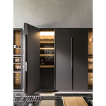 Кухонный гарнитур из дерева и камня с раздвижными дверцами OPERATING COLUMN 2.0 Dada Engenereed Kitchen варинант исполнения - 7 | Loft Concept в Барнауле