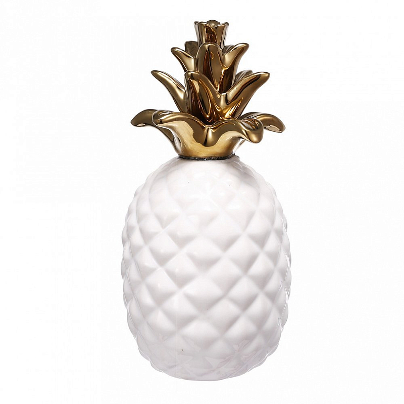Аксессуар Pineapple White & Gold Белый Золотой Аксессуар Pineapple White & Gold Белый Золотой в Барнауле | Loft Concept