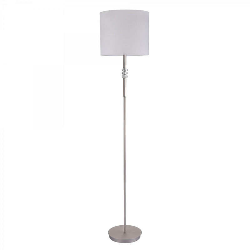 Торшер Cornaro Floor Lamp Никель Белый Торшер Cornaro Floor Lamp Никель Белый в Барнауле | Loft Concept