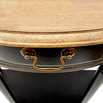 Консоль полукруглая из массива березы с ящиком и полкой в стиле прованс Vintage варинант исполнения - 4 | Loft Concept в Барнауле