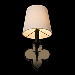 Бра с белым текстильным абажуром и фигурным основанием с зеркальной вставкой Vitorino варинант исполнения - 11 | Loft Concept в Барнауле