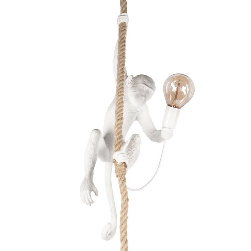 Подвесной светильник Monkey on a rope Белый в Барнауле | Loft Concept 
