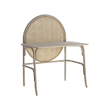 Письменный стол с круглой плетёной панелью для крепления заметок Allegory варинант исполнения - 1 | Loft Concept в Барнауле