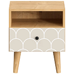 Прикроватная тумба с изображением на ящике Elise Nightstand варинант исполнения - 6 | Loft Concept в Барнауле