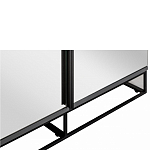 Двухдверный шкаф с зеркальными дверцами Strict Lines варинант исполнения - 3 | Loft Concept в Барнауле