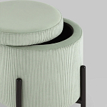 Светло-зеленый пуф на черных ножках SANJAY варинант исполнения - 3 | Loft Concept в Барнауле