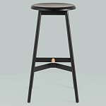 Черный барный стул Knopper варинант исполнения - 3 | Loft Concept в Барнауле