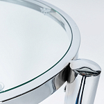 Приставной столик со стеклянной столешницей Deimos варинант исполнения - 2 | Loft Concept в Барнауле