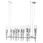 Люстра подвесная прямоугольная с 10-ю цилиндрическими плафонами LIAISON варинант исполнения - 4 | Loft Concept в Барнауле