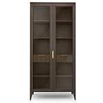 Витрина стеклянная 2-х дверная с ящиками и 5-ю полками Harper Line варинант исполнения - 3 | Loft Concept в Барнауле