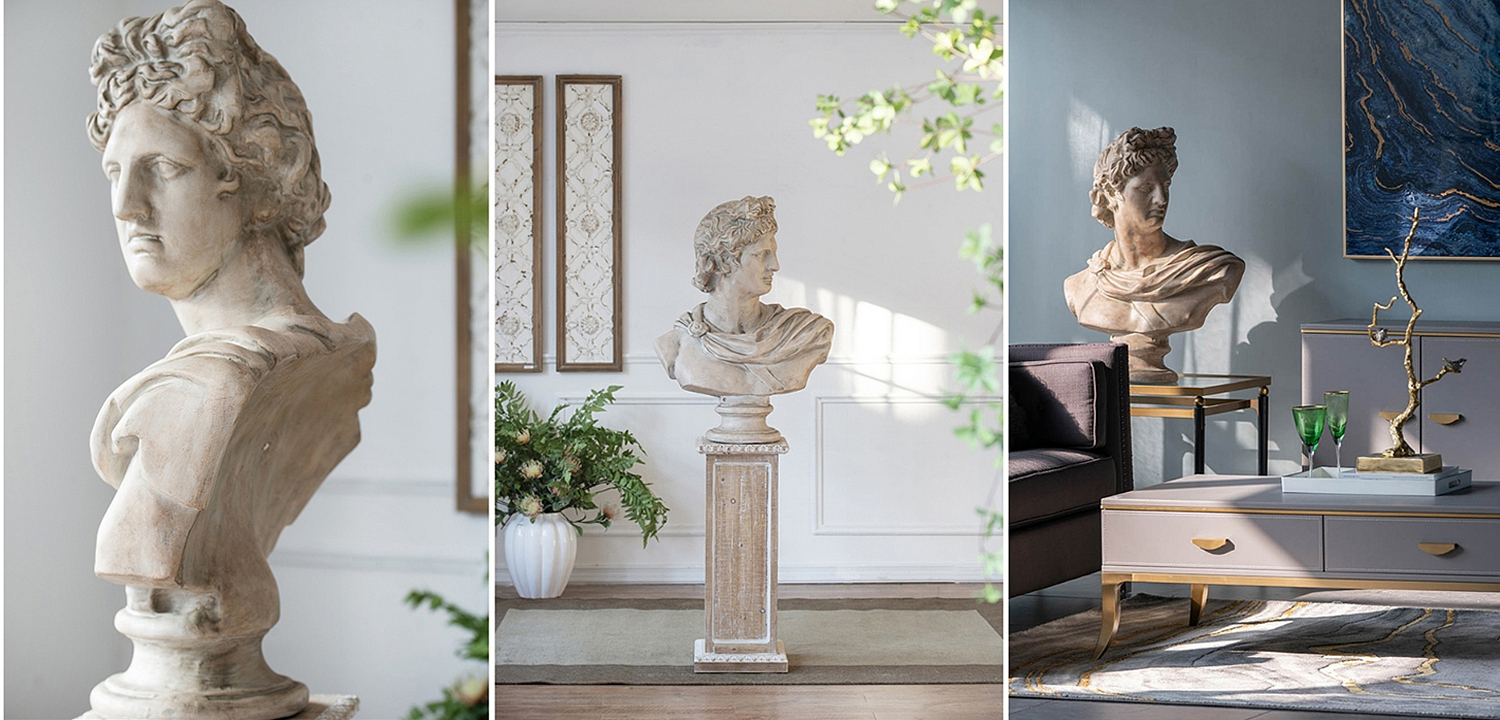 Статуэтка Antique Busts Apollo Belvedere Статуэтка Antique Busts Apollo Belvedere - Loft-Concept в Барнауле
