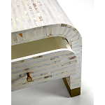 Тумбочка прикроватная Amo Bone Inlay Bedside Almond варинант исполнения - 2 | Loft Concept в Барнауле