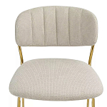 Стул барный широкой полукруглой спинкой на золотистых ножках Chair Smooth Shapes варинант исполнения - 4 | Loft Concept в Барнауле