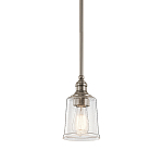 Подвесной светильник со стеклянным плафоном в форме колокола с эффектом пузырьков Kichler варинант исполнения - 1 | Loft Concept в Барнауле