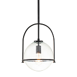 Подвесной светильник с прозрачным плафоном в форме шара в арочной подвеске Hinkley варинант исполнения - 1 | Loft Concept в Барнауле