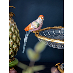 Чаша из прозрачного стекла с фигурками разноцветных попугаев на ободке 38 Eden Garden варинант исполнения - 3 | Loft Concept в Барнауле