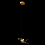 Подвесной светильник с прозрачной стеклянной птичкой Serip Voa варинант исполнения - 3 | Loft Concept в Барнауле