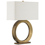 Настольная лампа с корпусом в форме кольца и прямоугольным абажуром French Ring варинант исполнения - 6 | Loft Concept в Барнауле