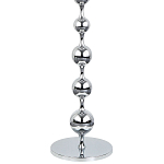 Торшер с плафонами из стеклянных шаров Pearls Suspension Chrome Floor Lamp варинант исполнения - 3 | Loft Concept в Барнауле