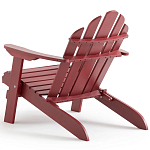 Уличное кресло из массива акации Adirondack Wooden Chair Red варинант исполнения - 6 | Loft Concept в Барнауле