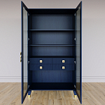 Дизайнерский шкаф витрина Elsa Dreams Blue с 4-мя ящиками варинант исполнения - 5 | Loft Concept в Барнауле