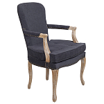 Кресло Aubrey Classical Armchair dark grey velour варинант исполнения - 1 | Loft Concept в Барнауле