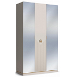 Шкаф трёхдверный с 2-мя зеркальными дверками Satin Furniture варинант исполнения - 1 | Loft Concept в Барнауле