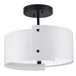 Потолочный светильник круглый светодиодный Semicircular White Panels белый варинант исполнения - 3 | Loft Concept в Барнауле