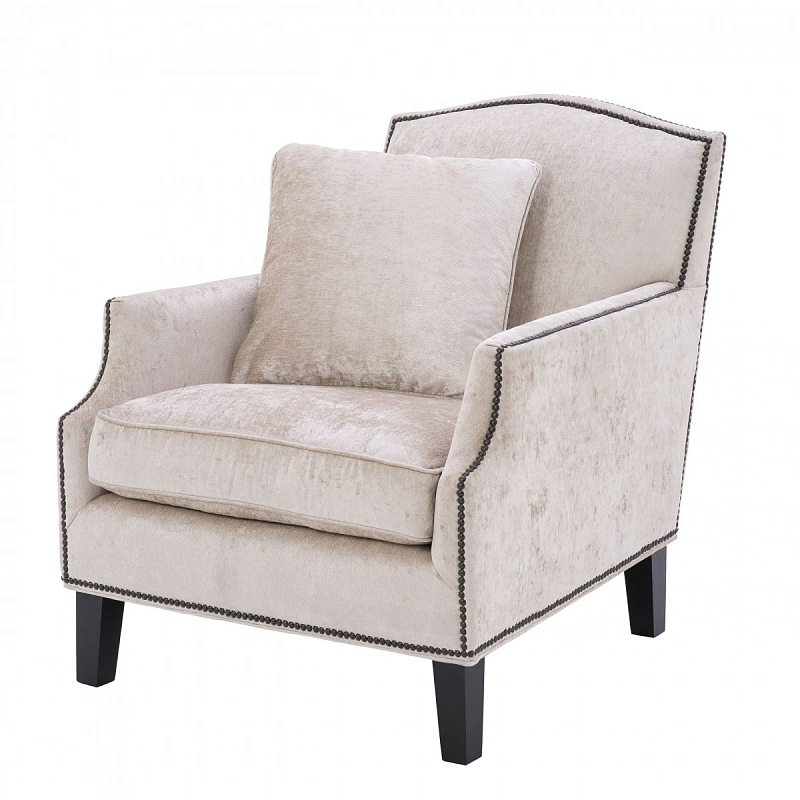 Кресло Eichholtz Chair Merlin Бежевый Черный Кресло Eichholtz Chair Merlin Бежевый Черный в Барнауле | Loft Concept