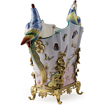 Ваза фарфоровая с попугаями Ferra варинант исполнения - 3 | Loft Concept в Барнауле