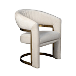 Полукресло Valbonne Chair cream velour варинант исполнения - 2 | Loft Concept в Барнауле