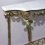Консоль бронзовая с мраморной столешницей Bronze De Console варинант исполнения - 2 | Loft Concept в Барнауле