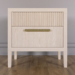 Прикроватная Тумбочка Primo с двумя ящиками Светлый дуб варинант исполнения - 1 | Loft Concept в Барнауле