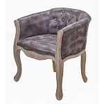 Кресло низкое в стиле прованс Louis French Armchair brown варинант исполнения - 1 | Loft Concept в Барнауле